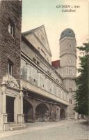 Köthen, Cöthen i. Anhalt; Schlosshof, Ludwig Gymnasium / castle courtyard, grammar school