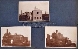 1925-1927 Fotóalbum 79 db beragasztott fotóval, jelentős része Komáromban készült, de további érdeke...