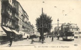 Le Havre, Cours de la Republique / square, tram