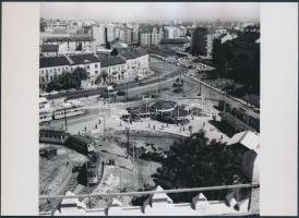 cca 1965 Budapest, Moszkva tér, korabeli negatívról készült mai modern nagyítás, 13x18 cm-es fotópapírra