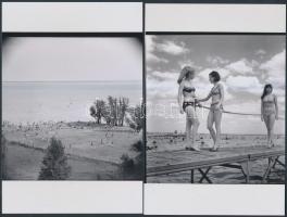 1968 Balatoni nyár, Kotnyek Antal (1921-1990) hagyatékában őrzött 13 db korabeli negatívról készült ...