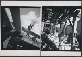 cca 1946 Ráth (Roth) László (1907-1979): Budapest újjáépítése, képriport, a szerző hagyatékában talá...