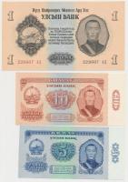 Mongólia 1955. 1T + 1966. 1T + 3T + 5T + 10T T:I,I-  Mongolia 1955. 1 Tugrik + 1966. 1 Tugrik + 3 Tugrik + 5 Tugrik + 10 Tugrik C:UNC,AU