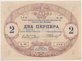 Montenegró 1914. 2P T:I- Montenegro 1914. 2 Perpera C:AU