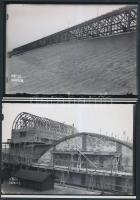 1929 Budapest, Ganz és Társa Rt. területén új üzemcsarnok épül, a gyár fotóarchívumából származó kor...