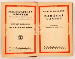 Romain Rolland: Mahátmá Gandhi. Bp., é.n., Dante kiadás. 154 l. Kiadói aranyozott gerincű félbőrkötésben.