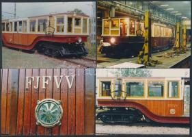 1989 Budapest, A millenniumi földalatti vasút, 21 db fénykép, 9x13 cm és 13x18 cm-es méretben