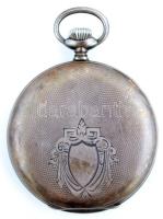 Tavannes ezüst (Ag.) zsebóra, díszes hátlappal, saját tokjában, működik, bruttó 64 g