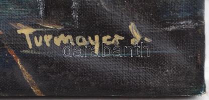 Turmayer jelzéssel: Mediterrán város. Olaj, vászon, 54×67 cm