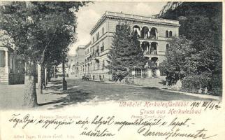 Herkulesfürdő, Baile Herculane; Ferencz József udvar / court yard