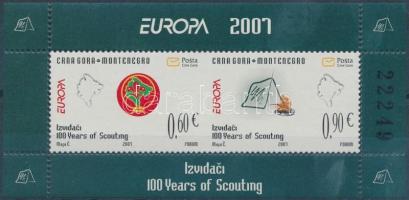 Cserkész bélyegfüzetlap, Scout stamp booklet sheet