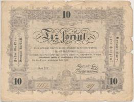 1848. 10Ft Kossuth bankó T:III,III- Adamo G111