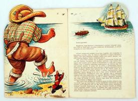 [Swift]: Gulliver az óriások közt. Prága, 1960, ARTIA. Leporelló-mesekönyv, Vojtěch Kubašta illusztr...