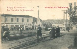 Thessaloniki, Salonique; Fountain of Constantin