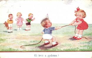 &#039;Ki lesz a győztes?&#039; / children playing rope pulling (EK)