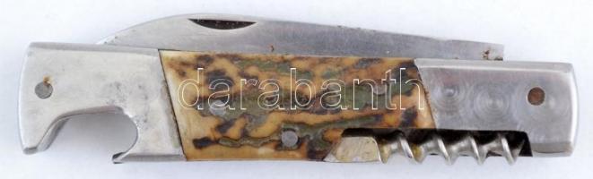 Többfunkciós bicska sörnyitóval, dugóhúzóval