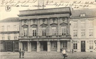 Tienen, Tirlemont; Hotel de Ville / town hall, shop of Joseph Forain-Kehl