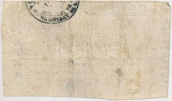 Miskolc 1860. 25kr "Miskolcz városa pénztári utalványa" T:III