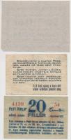 Budapest ~1919-1920. 20f "8 Órai Újság" + 20f "Pesti Hírlap" + 50f "Fodor Z...