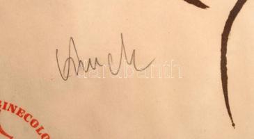 Olvashatatlan jelzéssel: Lovas. Litográfia, papír, üvegezett keretben, 40×29 cm