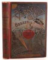 Verne Gyula: Utazás a Föld körül nyolczvan nap alatt. Átdolgozta: Szász Károly. Bp., é.n. Franklin. 216 p. számos szövegközti metszett képpel, gazdagon illusztrálva. Kiadói, illusztrált,  festett, (bordó) egészvászon-kötésben. A gerinc hosszanti csíkban enyhén sérült.