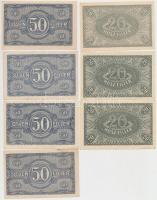 1920. 20f (3x) + 50f (4x) T:II,III