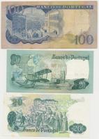 Portugália 1965. 100E + 1971-1978. 20E (2x) T:I,I-,III(csak a 100E)
Portugal 1965. 100 Escudos + 19...