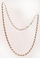 Ezüst wales nyaklánc, vastag,,  Ag., 37,5gr.,jelzett, 51cm /Welsh Silver necklace, Ag, 37,5gr., marked, 51cm