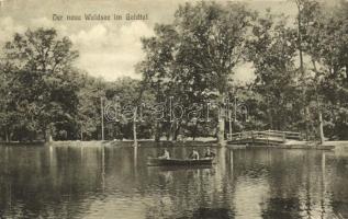 Nagyszeben, Sibiu; Csónakázó tó, csónak / lake, rowboat (EK)