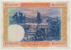 Spanyolország 1936. (1925) 100P T:restaurált
Spain 1936. (1925) 100 Pesetas C:restored