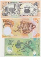 Vegyes: Papua Új-Guinea 2008. 2K + 20K + Guyana 2009. 20$ T:I
Mixed: Papua New Guinea 2008. 2 Kina ...