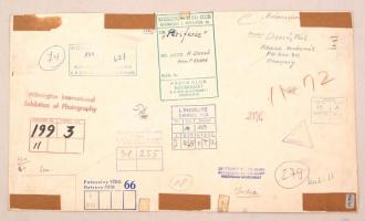 cca 1960 Dezső Pál (Kecskemét): A város peremén, feliratozott, kiállítási emlékpecsétekkel ellátott ...