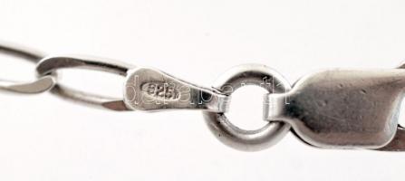 Ezüst ovális szemű nyaklánc, Ag., 6,4gr.,jelzett, 52cm/ Silver necklace with oval eyes, Ag. 6,4gr., ...