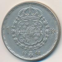 Svédország 1948TS 1Kr Ag "V. Gusztáv" T:2-
Sweden 1948TS 1 Krona Ag "Gustaf V" ...