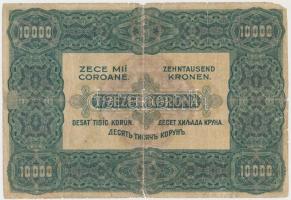 1920. 10.000K "Orell Füssli Zürich" piros sorozat- és sorszámmal T:III-,IV