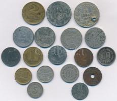 Szerbia + Jugoszlávia 1884-1945. 18db-os fémpénz tétel T:vegyes Serbia + Yugoslavia 1884-1945. 18pcs of coins C:mixed