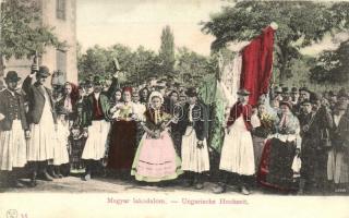 Magyar lakodalom / Hungarian folklore, wedding (gluemark)