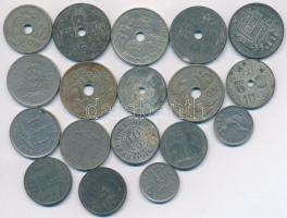 Belgium 1904-1949. 18db-os fémpénz tétel T:vegyes Belgium 1904-1949. 18pcs of coins C:mixed