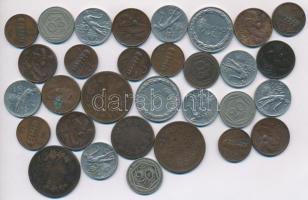 Olaszország 1861-1934. 31db-os fémpénz tétel T:vegyes Italy 1861-1934. 31pcs of coins C:mixed