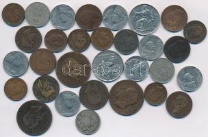 Olaszország 1861-1934. 31db-os fémpénz tétel T:vegyes
Italy 1861-1934. 31pcs of coins C:mixed