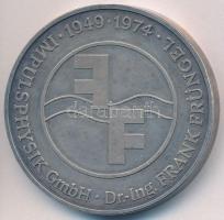 NSZK 1974. "25 éves az Impulsphysik GmbH" jelzett Ag emlékérem (40,43g/1000/38mm) T:2
FRG...