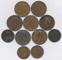 Nagy-Britannia 1887-1938. 11db-os fémpénz tétel T:vegyes Great Britain 1887-1938. 11pcs of coins C:mixed