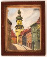 Zórád jelzéssel: Sopron. Pasztell, papír, üvegezett keretben, 22×17 cm