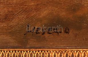 Heyer jelzéssel: Kutyák. Olaj, falemez, keretben, 24×33 cm