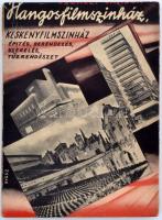 Székely Sándor: Hangosfilmszinház Keskenyfilmszínház építés, berendezés, szerelés, tűzrendészet Bp. 1943. (Merkantil ny.) 112 l. 8 sztl. lev. (képanyag). Szövegközti képekkel és ábrákkal, a 93. laptól szakmai hirdetésekkel. Kiadói kartonálásban, illusztrált borítékban.