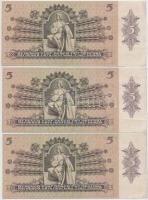 1939. 5P (3x) sorszámkövetők T:II-,III