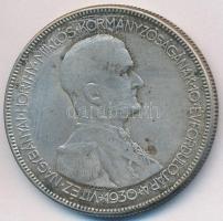 1930. 5P Ag &quot;Horthy jobbra&quot; T:2-,3 patina Adamo P8