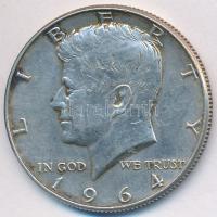 Amerikai Egyesült Államok 1964. 1/2$ Ag &quot;Kennedy&quot; T:2  USA 1964. 1/2 Dollar Ag &quot;Kennedy&quot; C:XF