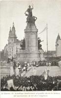 1916 Buenos Aires, National Eucharistic Congress, archbishops blessing from the monument