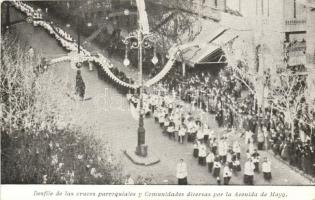 1916 Buenos Aires, National Eucharistic Congress, Avenida de Mayo